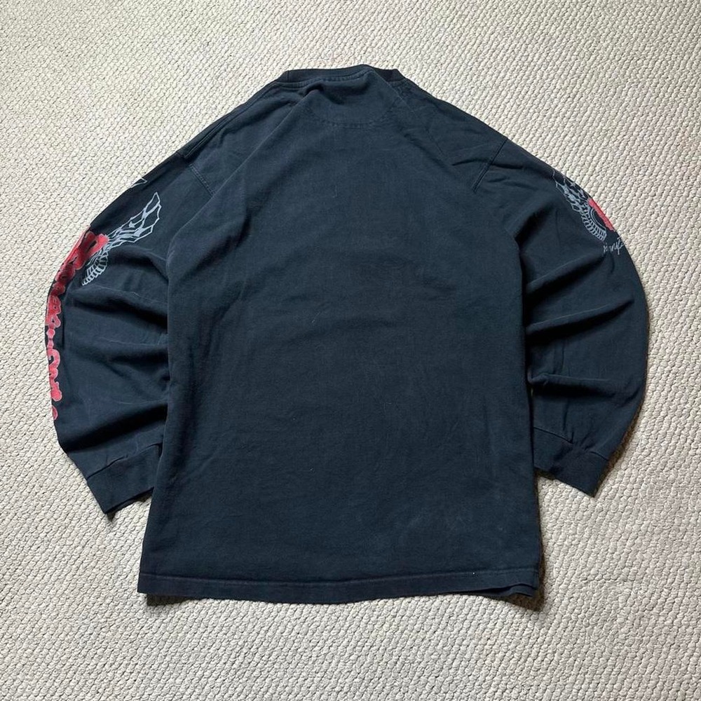 Y2K Vintage 2000s skater Grunge Johnny Blaze The Warriors Longsleeve T shirt - Picture 2 of 4